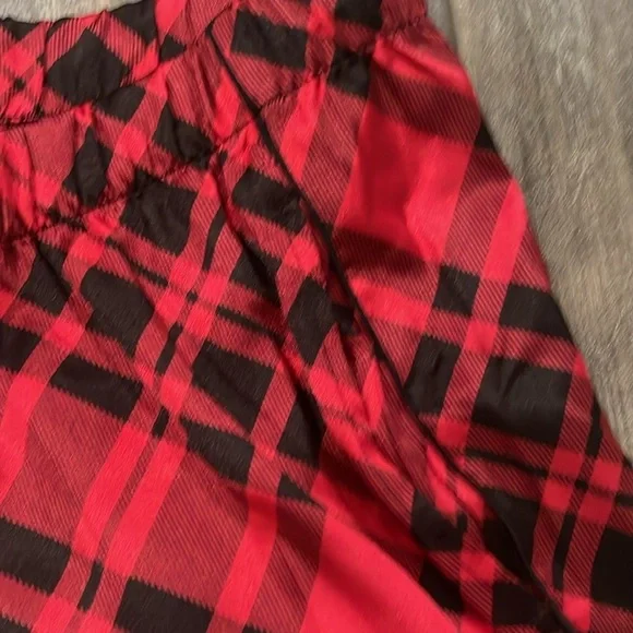 Victoria's Secret Pajama Set New Red Plaid Silky Satin Sz Large NWT Long Sleeve